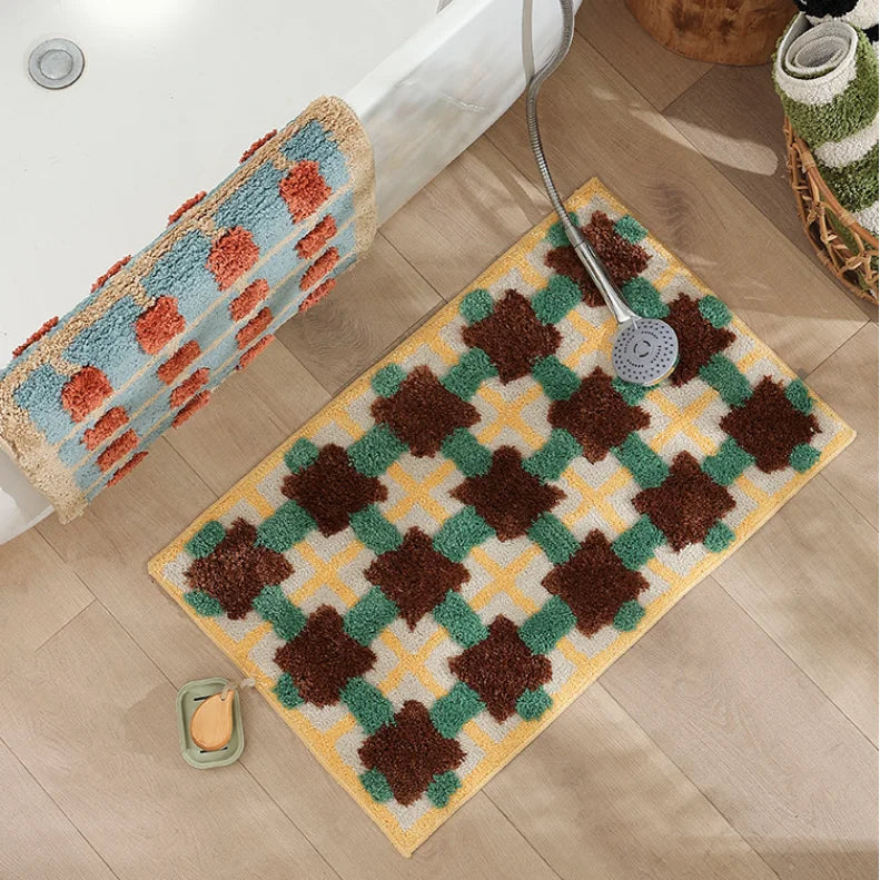 Colorful Texture Non Slip Bath Mat