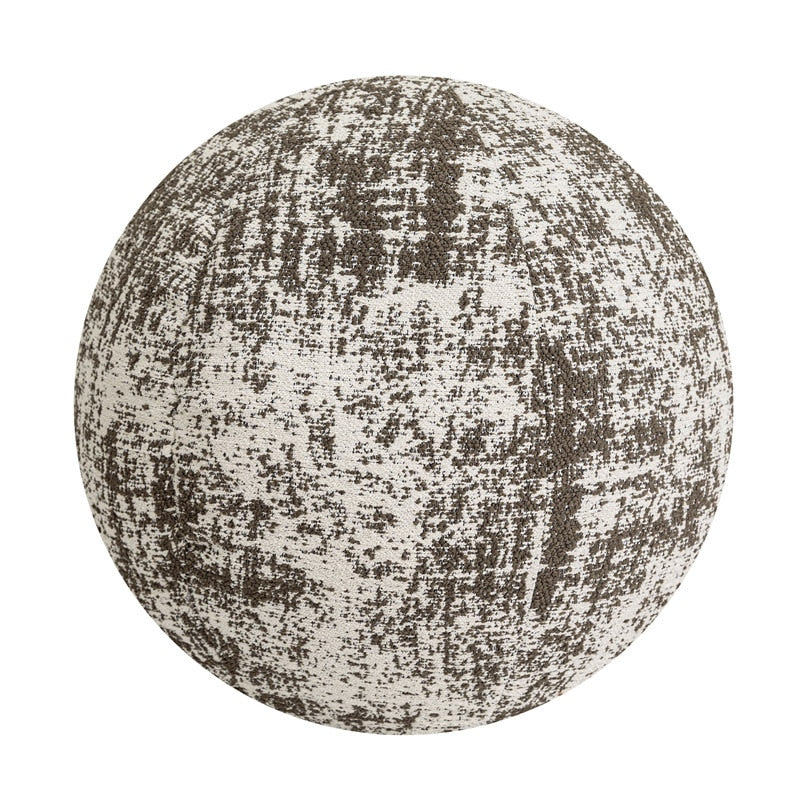 Round Woven Decor Pillow