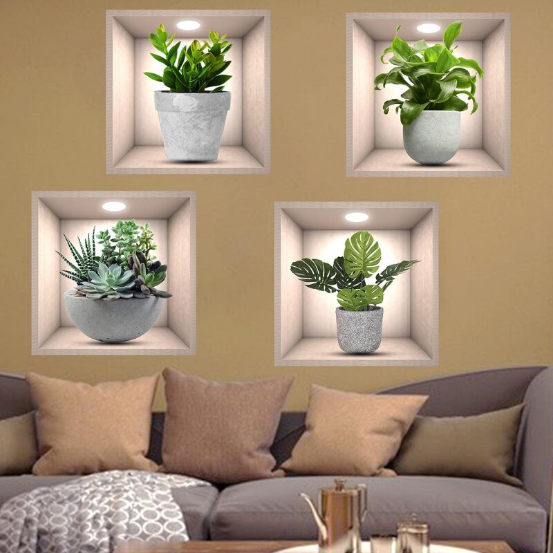 Colorful Vinyl Flower Wall Decals