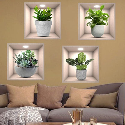 Colorful Vinyl Flower Wall Decals