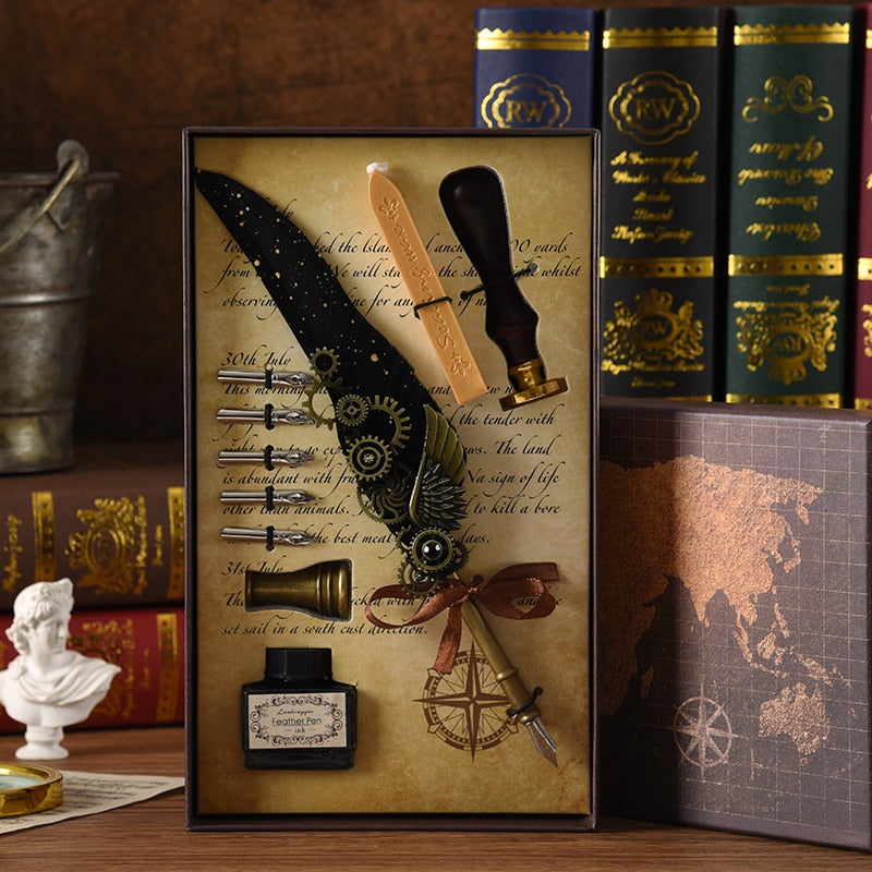 Premium Feather Tip Calligraphy Pen Set