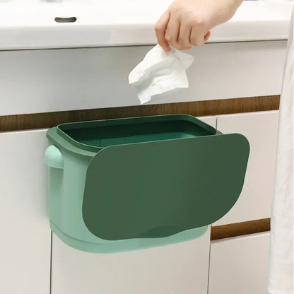 Large Storage Wall Basket with Lid for Kitchen & Bathroom