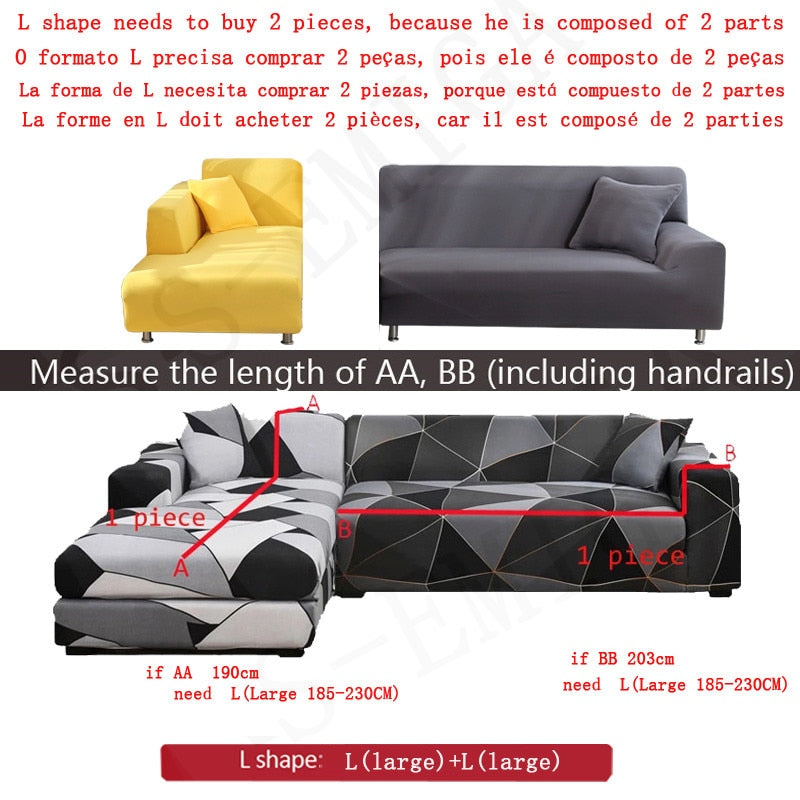 Stylish Slip Resistant Stretch Sofa Protector