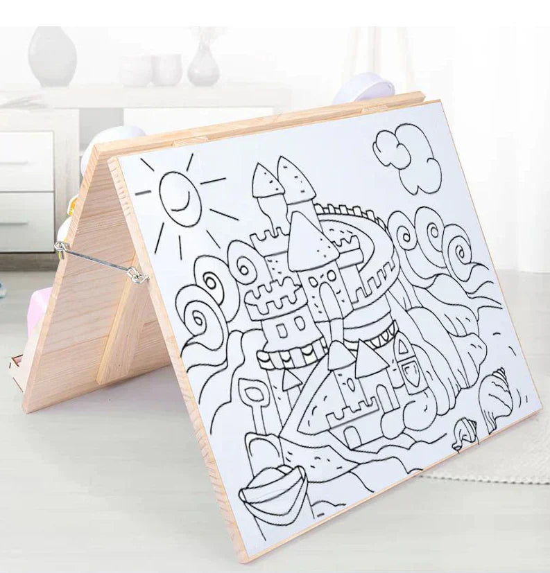 Natural Wooden Educational Play Board
