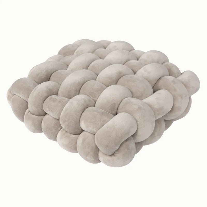 Plush Textured Knot Pillow