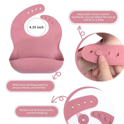 Soft Baby Feeding Set - 6 Piece Silicone Kit