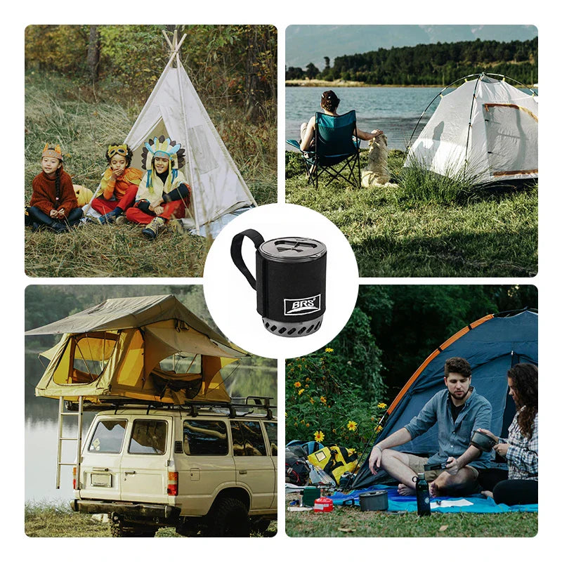Portable Camping Gas Stove with Cooking Pot