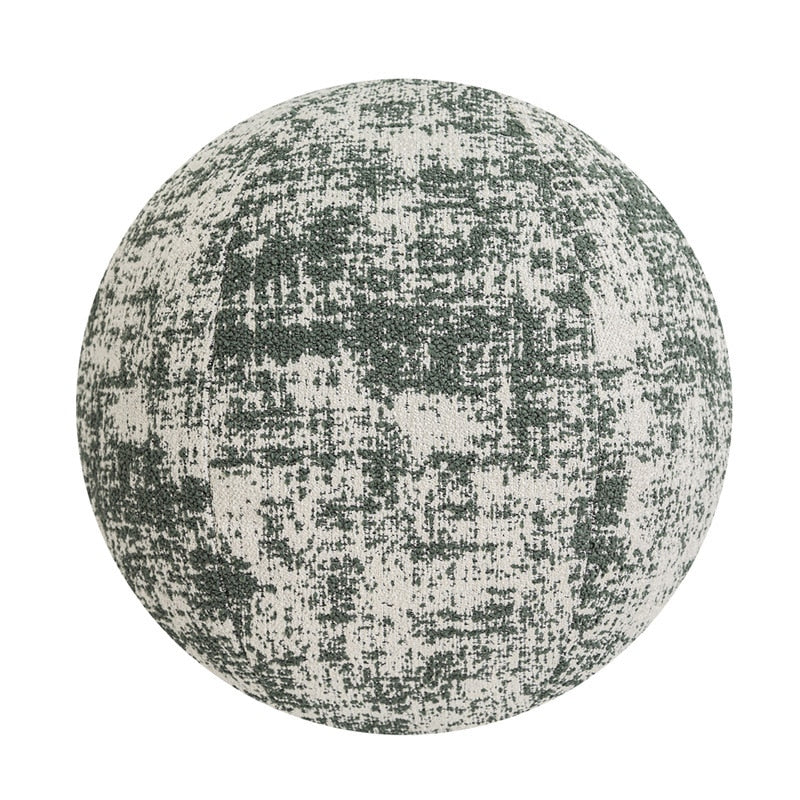 Round Woven Decor Pillow