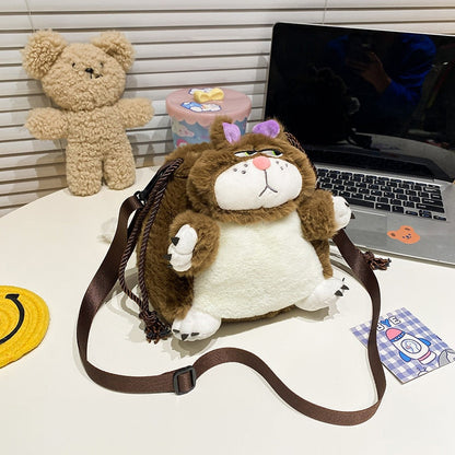 Fun Cat Plush Purse Bag
