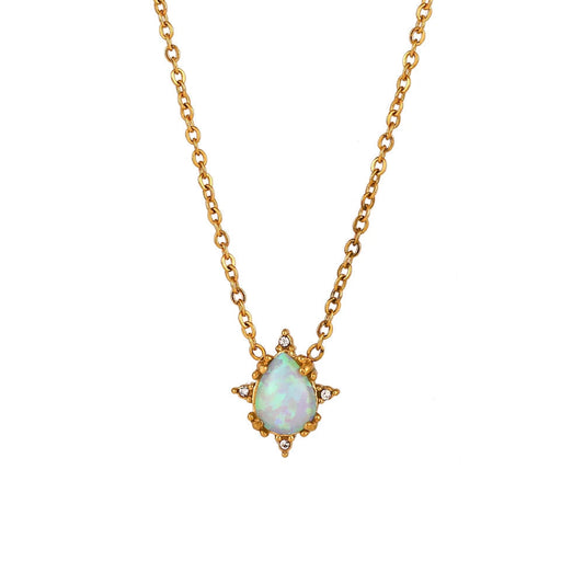 Delicate Sparkling Opal Jewelry Set - Befez