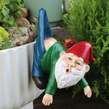 Quirky Garden Gnome Planter with Pants on Hook - Befez