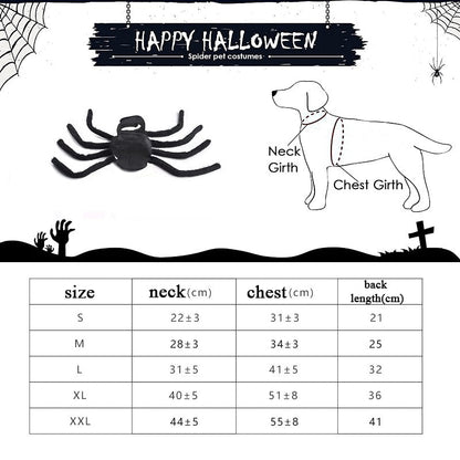 Cute Black Spider Pet Suit