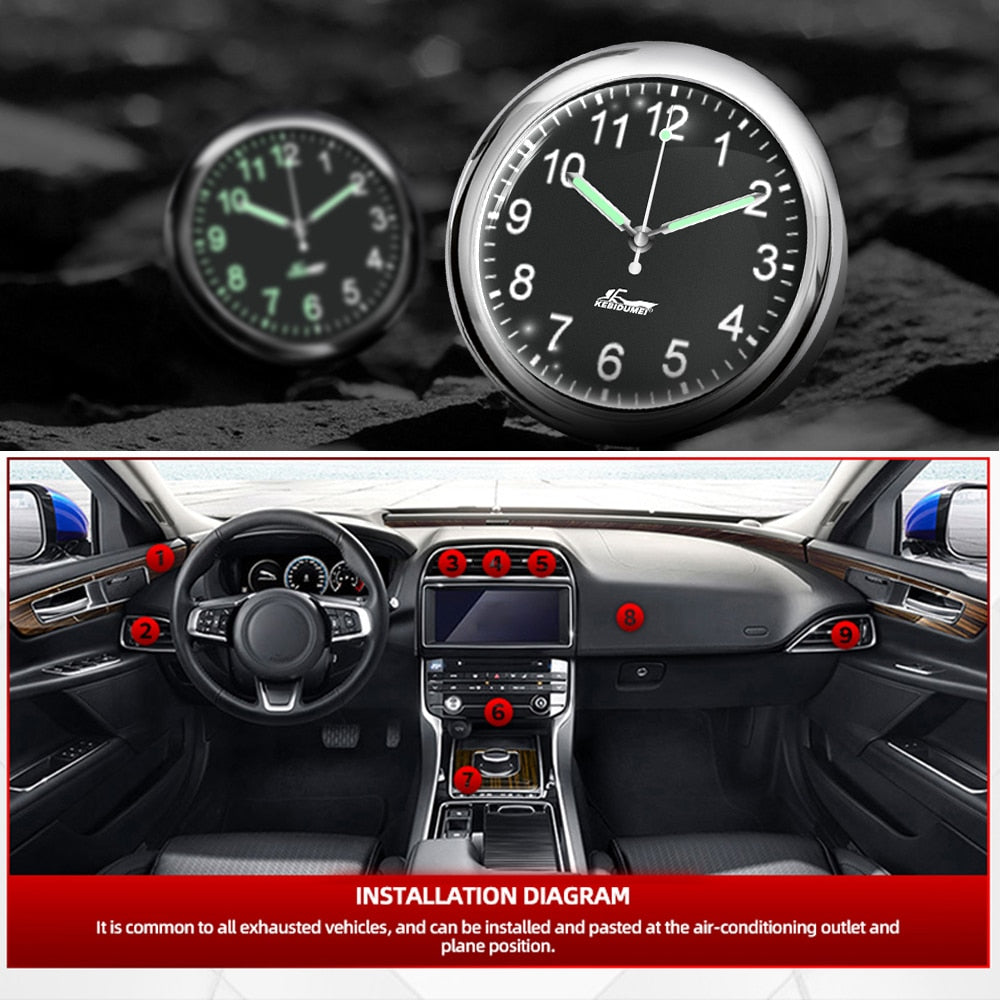 Adhesive Auto Dash LED Digital Clock