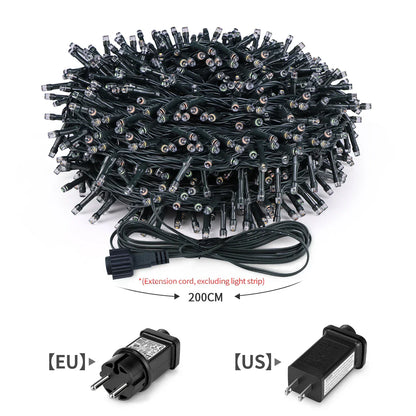 Outdoor LED String Lights Waterproof 8 Mode Decor