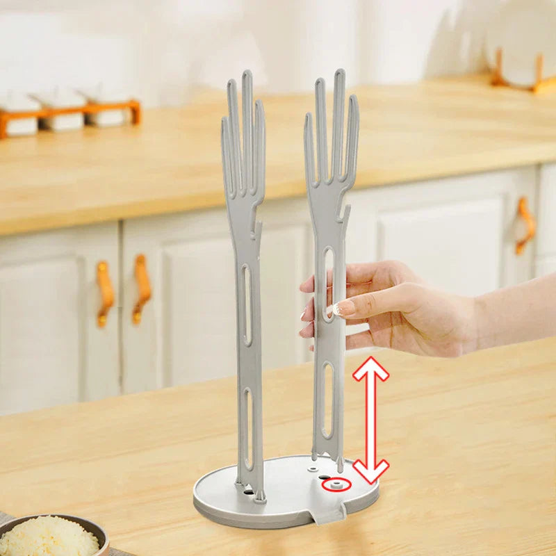 Compact Glove Drying Rack for Kitchen Use