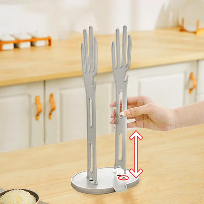Compact Glove Drying Rack for Kitchen Use