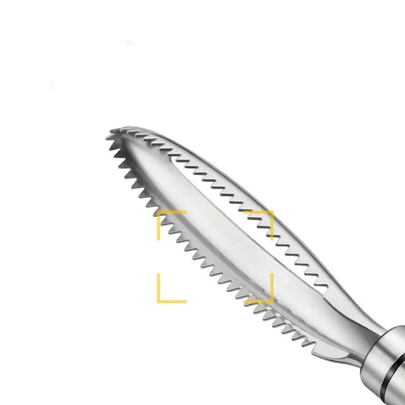 Easy Fish Scale Remover Tool with Bone Tweezers