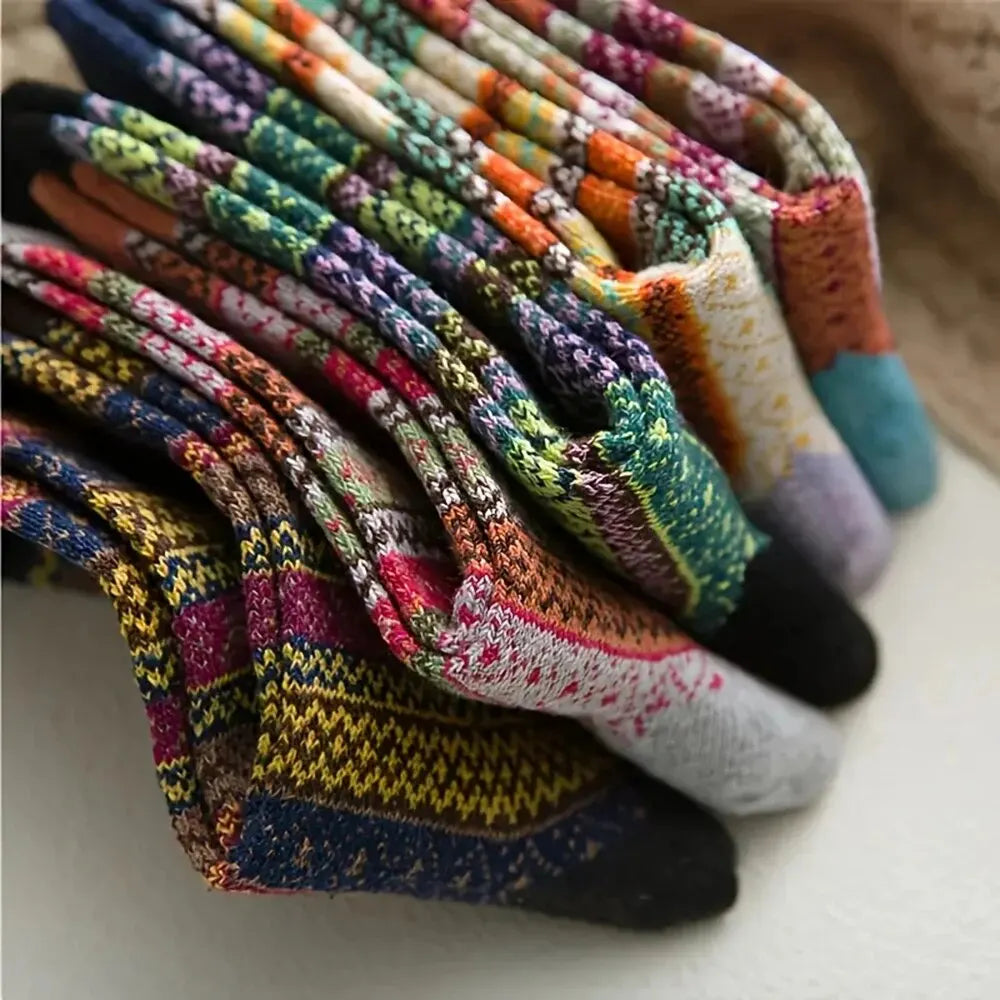 Cozy Women's Warm Wool Socks 5 Pack