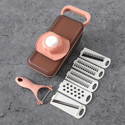 Easy 5-in-1 Vegetable Chopper and Grater Set