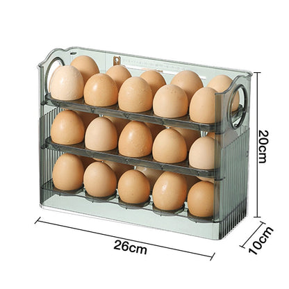 Space Saving Auto Flip Egg Tray