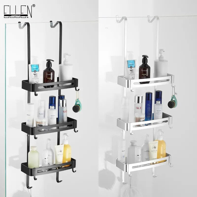 Easy Install Double Layer Shower Caddy Rack