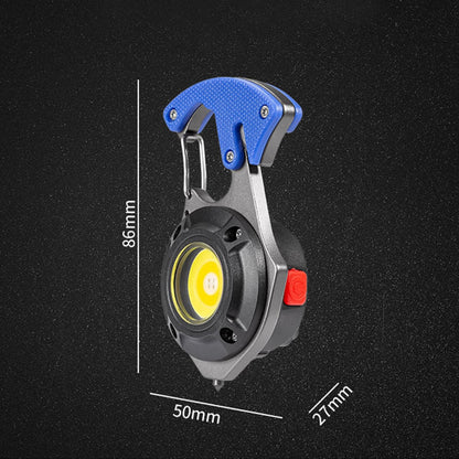 Compact Multi Tool LED Keychain Flashlight