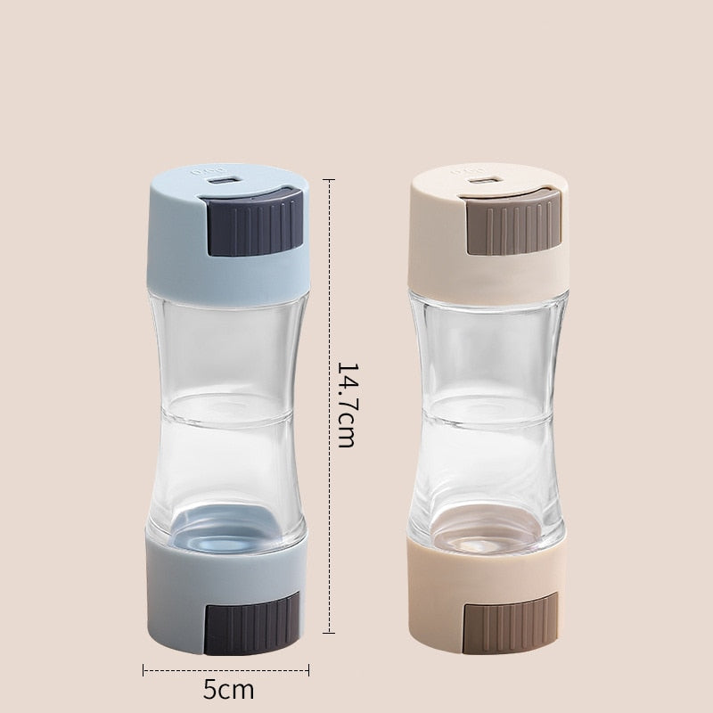 Airtight Spice Container Twin Dispenser