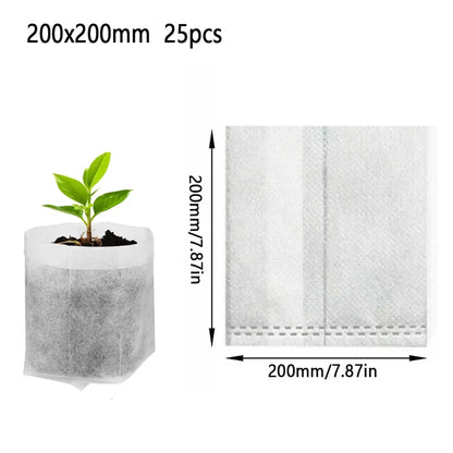 Eco Friendly Compostable Plant Bags Set of 25-100 - Befez