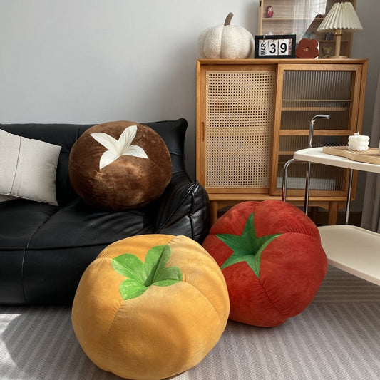 Soft Veggie Print Throw Pillows - Befez