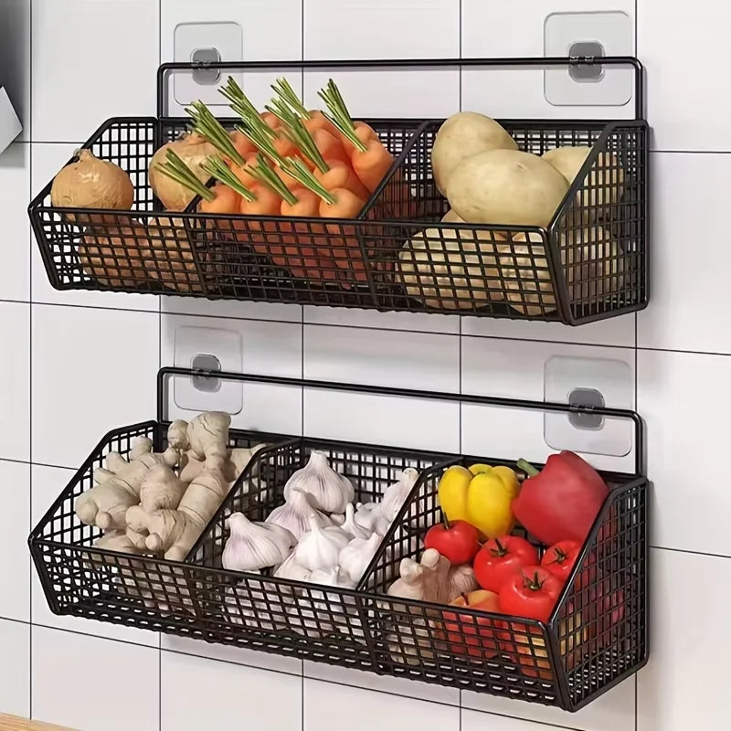 Space Saving 3 Tier Kitchen Shelf Rack - Black
