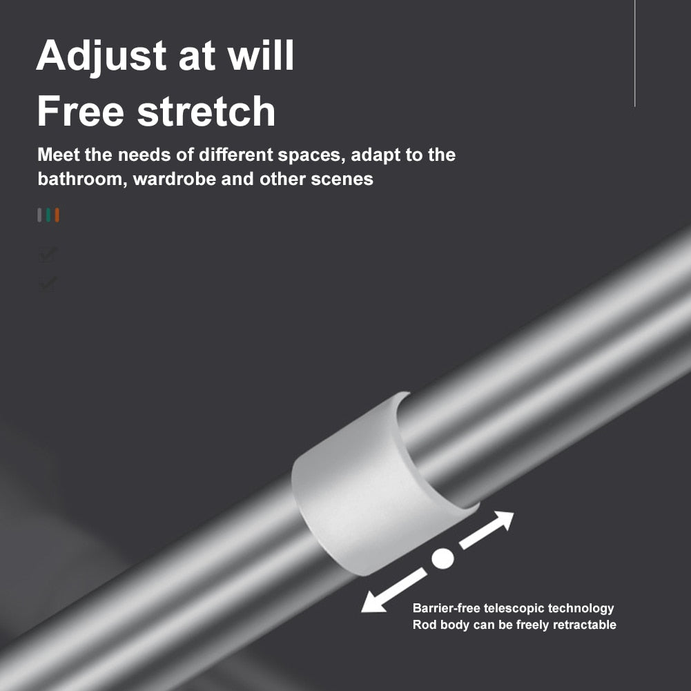 Compact Adjustable Extendable Closet Rod