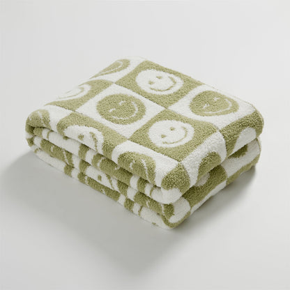 Colorful Plaid Throw Blanket