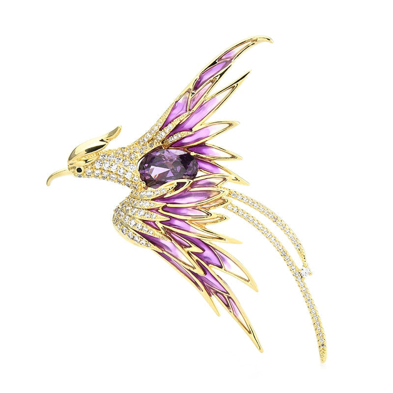 Vibrant Bird Pin Badge