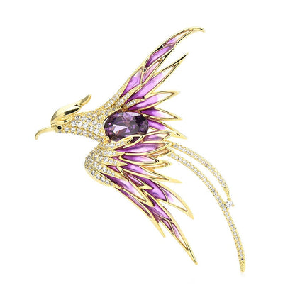 Vibrant Bird Pin Badge