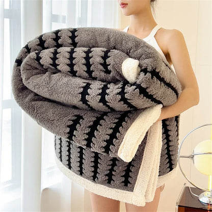 Plush Soft Fleece Blanket for Bed and Sofa