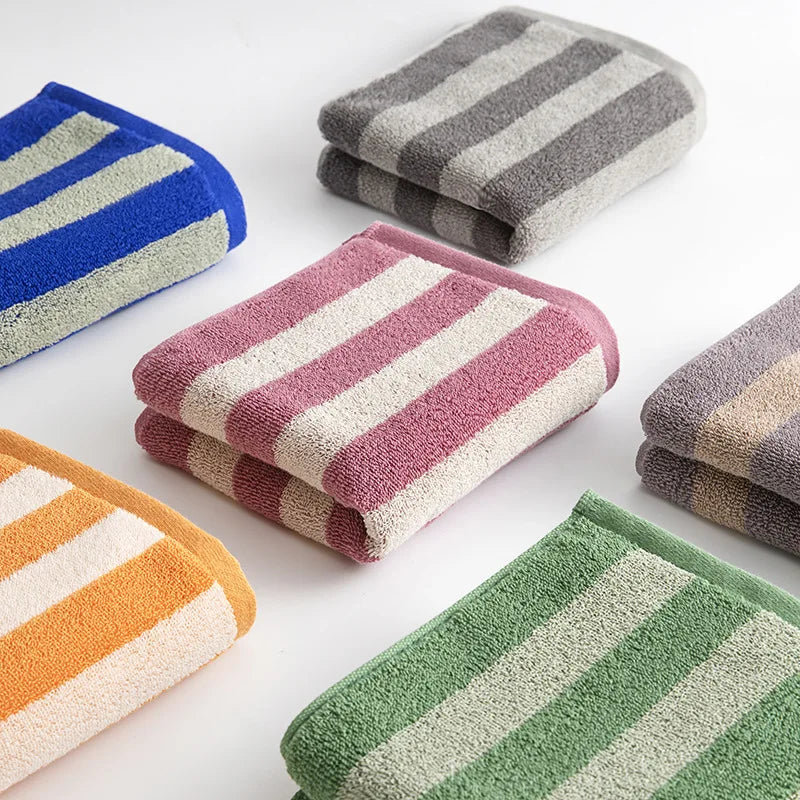Plaid Absorbent Bathroom Towels