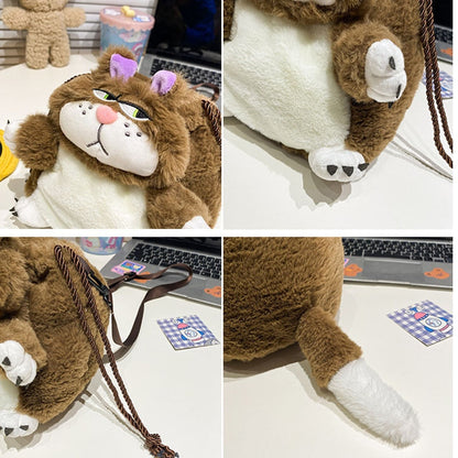 Fun Cat Plush Purse Bag