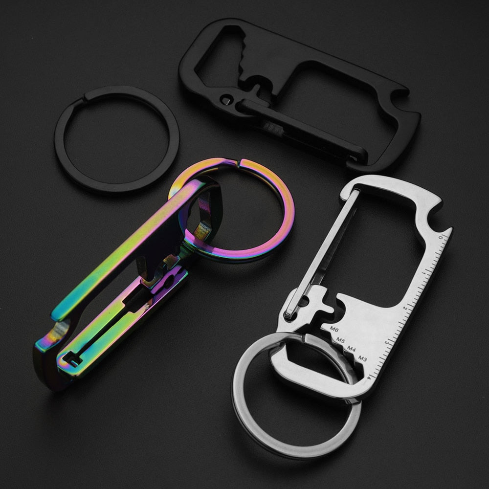 Durable Pocket Multi Tool Keychain Bottle Opener
