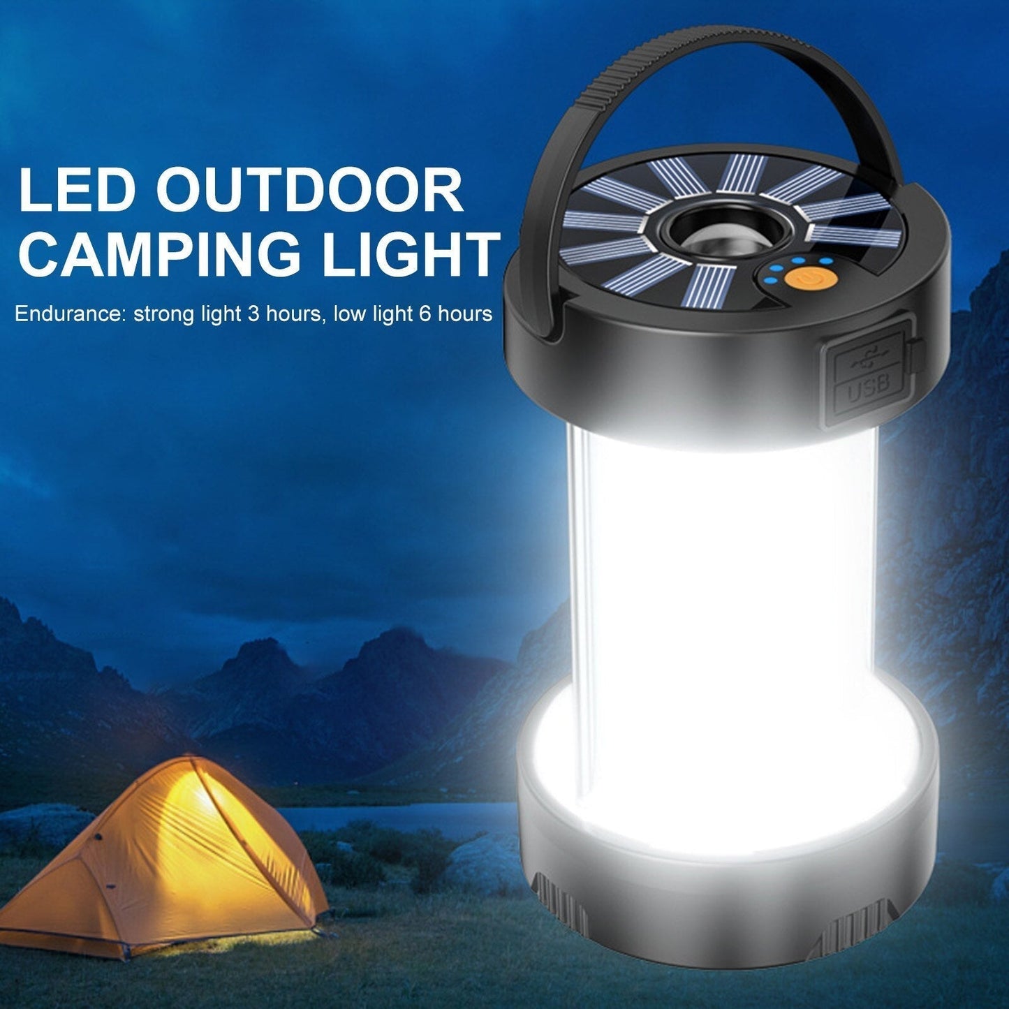 Portable Rechargeable Outdoor Camping Lantern