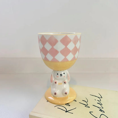 Cute Rabbit Wine Glass