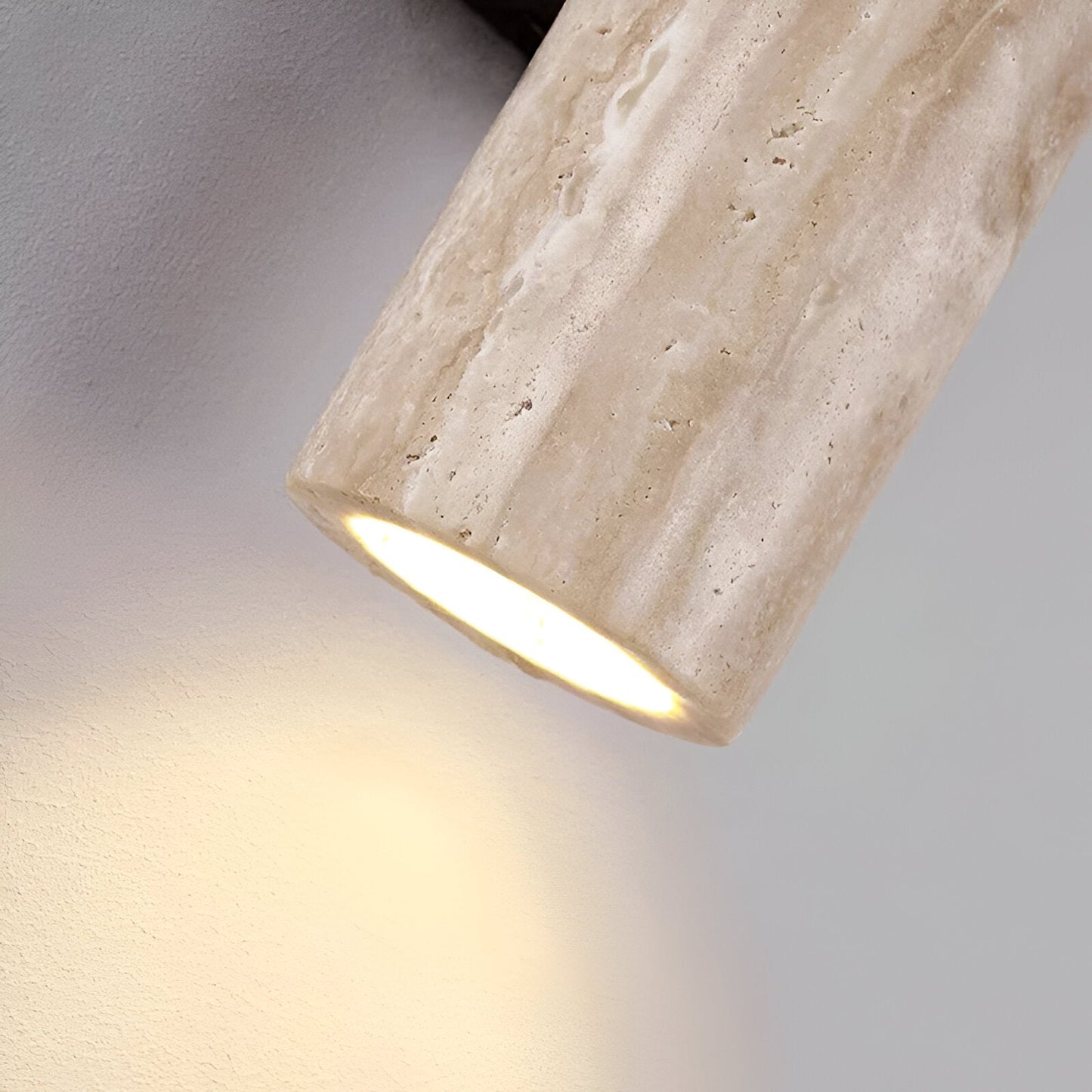 Natural Stone Wall Light in Minimalist Tube Design