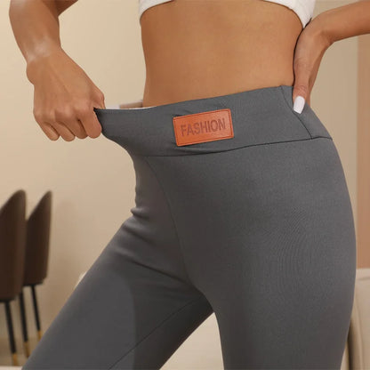 Warm High Waisted Cashmere Leggings for Women