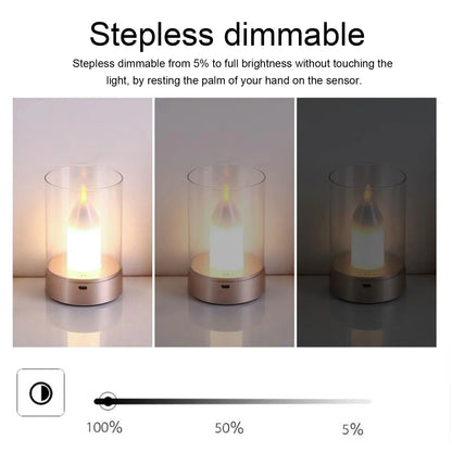 Smart LED Candle with Dimmer and USB Charging