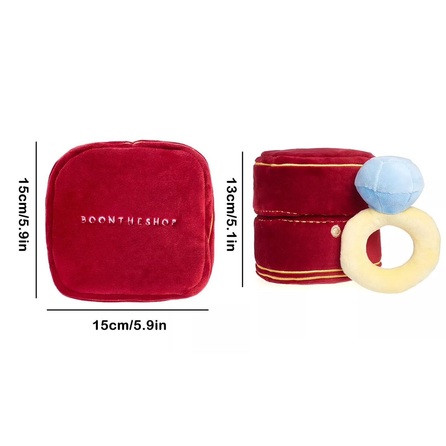 Befez | Sweet Heart Velvet Jewelry Box