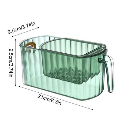 Crystal Clear Storage Double Layer Basket
