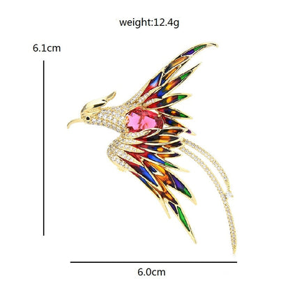 Vibrant Bird Pin Badge