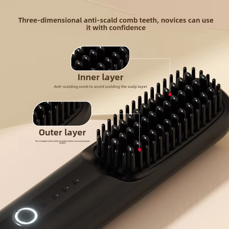 Easy Glide USB Ceramic Hair Straightener Comb