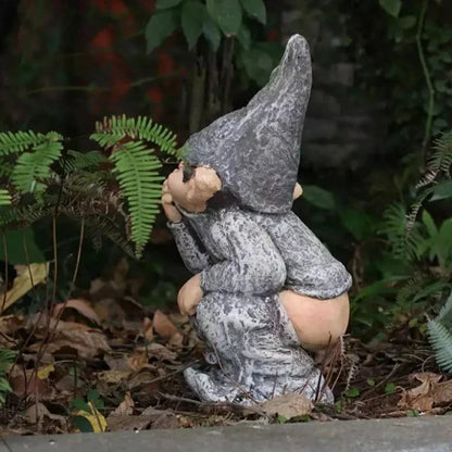 Quirky Gnome Statue for Outdoor Decor