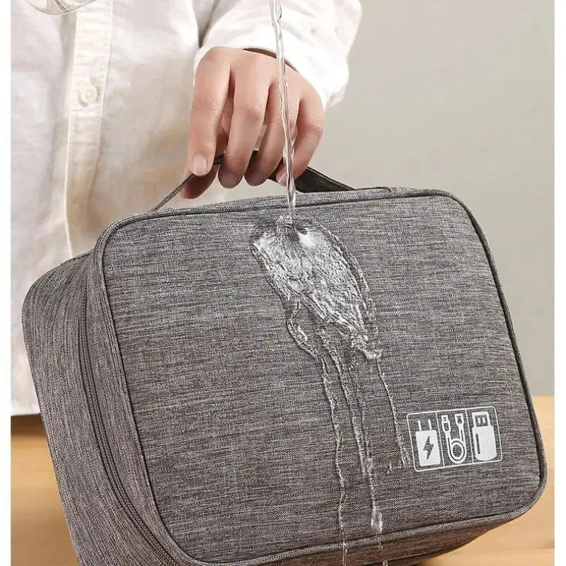 Premium Travel Cable Organizer Bag Waterproof Storage