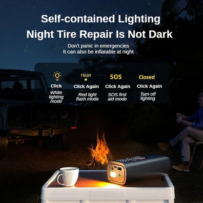 Portable Air Compressor Pump 150PSI with LED Light